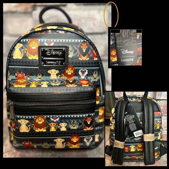 Loungefly Disney Lion King Tribal Chibi Mini Backpack - Picture 1 of 4